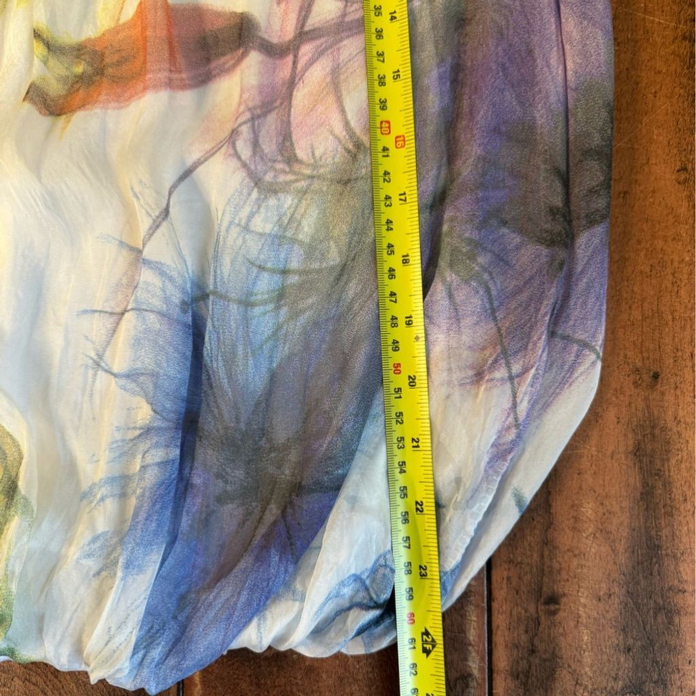 Silk Blend Sleeveless Gauzy Top Small - Picture 12 of 16